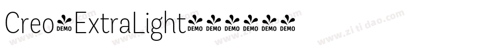 Creo-ExtraLight字体转换