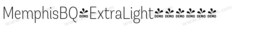 MemphisBQ-ExtraLight字体转换