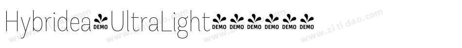 Hybridea-UltraLight字体转换