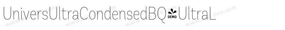UniversUltraCondensedBQ-UltraLight字体转换
