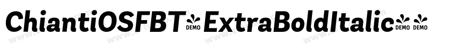 ChiantiOSFBT-ExtraBoldItalic字体转换