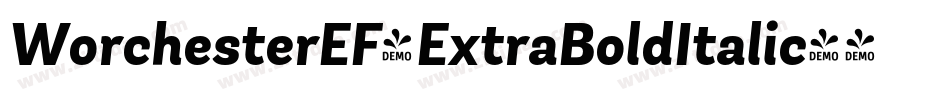 WorchesterEF-ExtraBoldItalic字体转换
