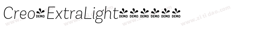 Creo-ExtraLight字体转换