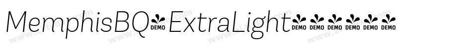 MemphisBQ-ExtraLight字体转换