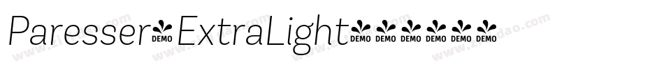 Paresser-ExtraLight字体转换 Paresser-ExtraLight字体转换