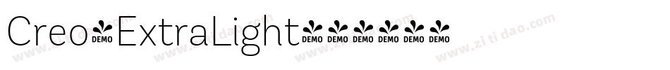 Creo-ExtraLight字体转换