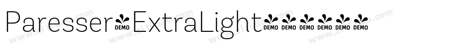 Paresser-ExtraLight字体转换 Paresser-ExtraLight字体转换
