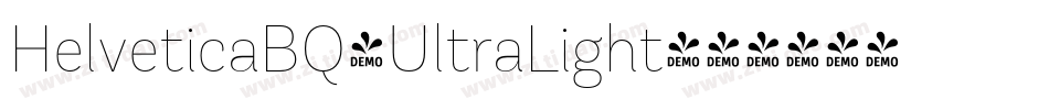 HelveticaBQ-UltraLight字体转换