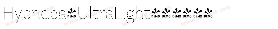 Hybridea-UltraLight字体转换