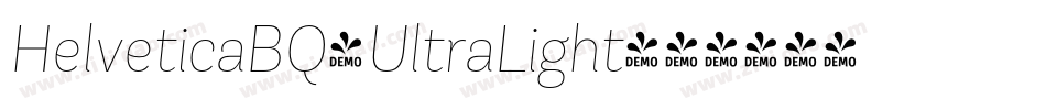 HelveticaBQ-UltraLight字体转换