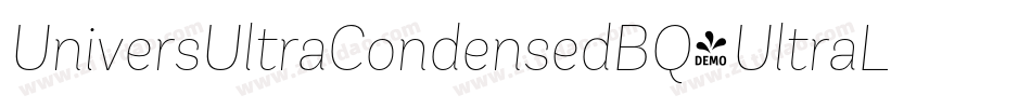 UniversUltraCondensedBQ-UltraLight字体转换