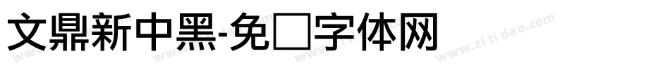 文鼎新中黑字体转换