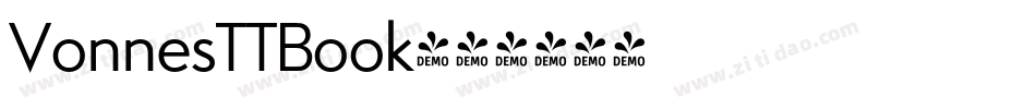 VonnesTTBook字体转换