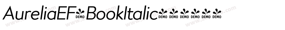 AureliaEF-BookItalic字体转换