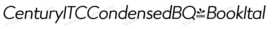 CenturyITCCondensedBQ-BookItalic字体转换 CenturyITCCondensedBQ-BookItalic字体转换
