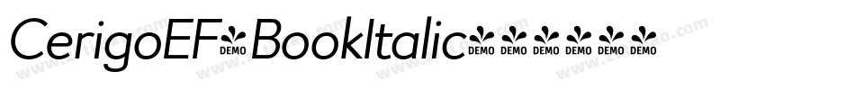 CerigoEF-BookItalic字体转换