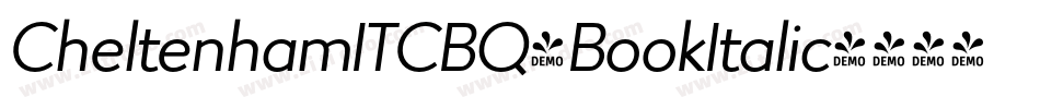 CheltenhamITCBQ-BookItalic字体转换