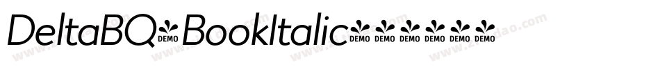 DeltaBQ-BookItalic字体转换