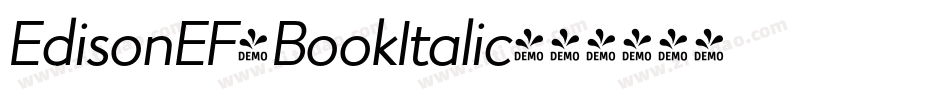 EdisonEF-BookItalic字体转换
