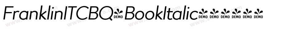 FranklinITCBQ-BookItalic字体转换