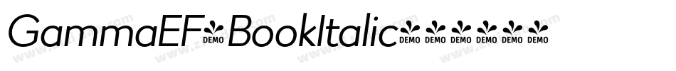 GammaEF-BookItalic字体转换