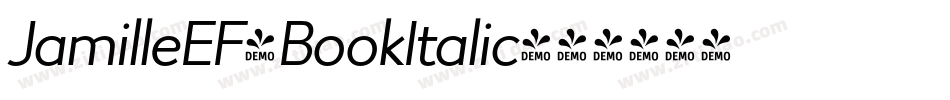 JamilleEF-BookItalic字体转换 JamilleEF-BookItalic字体转换