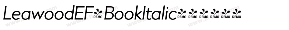 LeawoodEF-BookItalic字体转换