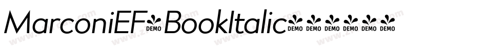 MarconiEF-BookItalic字体转换