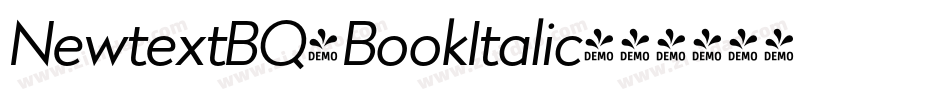 NewtextBQ-BookItalic字体转换 NewtextBQ-BookItalic字体转换