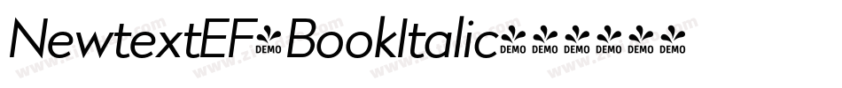 NewtextEF-BookItalic字体转换