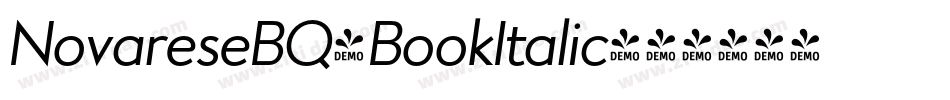 NovareseBQ-BookItalic字体转换