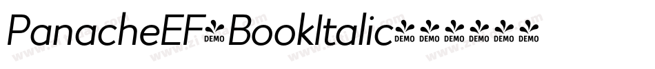 PanacheEF-BookItalic字体转换