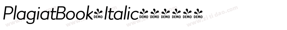 PlagiatBook-Italic字体转换