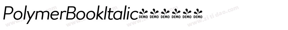 PolymerBookItalic字体转换