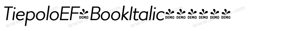 TiepoloEF-BookItalic字体转换