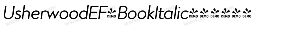UsherwoodEF-BookItalic字体转换
