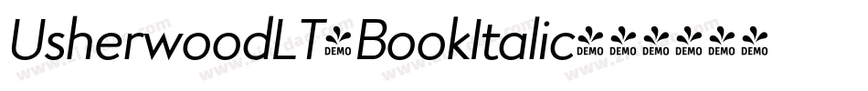 UsherwoodLT-BookItalic字体转换
