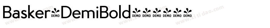 Basker-DemiBold字体转换