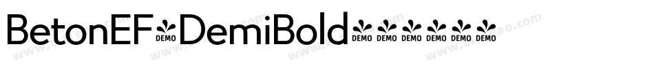 BetonEF-DemiBold字体转换
