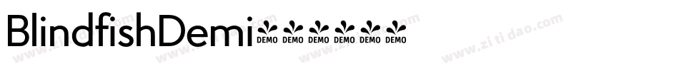 BlindfishDemi字体转换