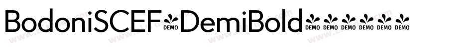 BodoniSCEF-DemiBold字体转换