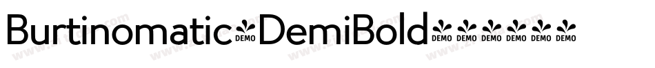 Burtinomatic-DemiBold字体转换