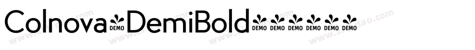 Colnova-DemiBold字体转换