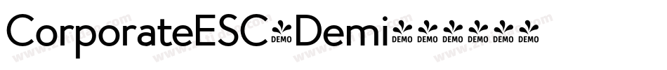 CorporateESC-Demi字体转换
