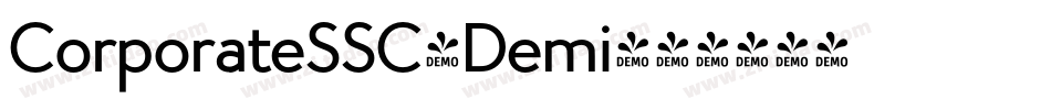 CorporateSSC-Demi字体转换