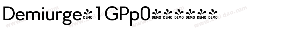 Demiurge-1GPp0字体转换