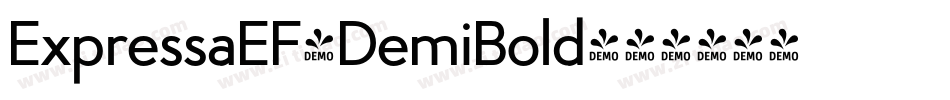 ExpressaEF-DemiBold字体转换