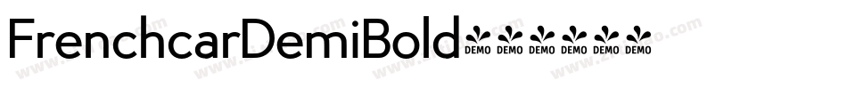 FrenchcarDemiBold字体转换