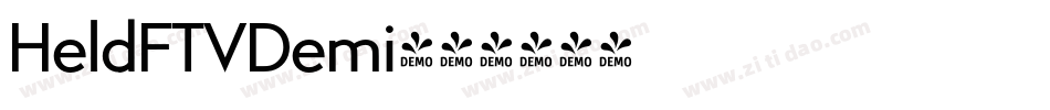 HeldFTVDemi字体转换