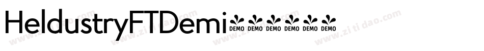 HeldustryFTDemi字体转换